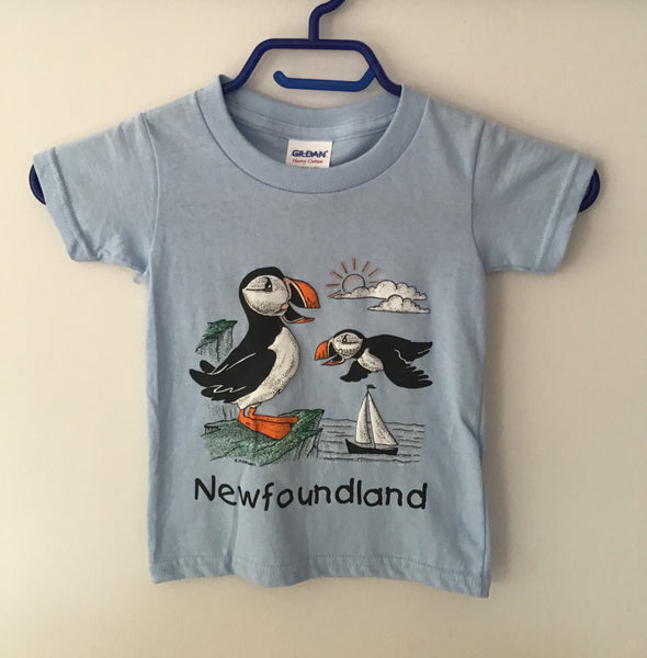 T-Shirt Youth Puffin with Sailboat